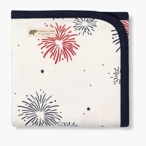 NEW Monica + Andy Always Blanket- Fireworks White and Blue Baby Blanket